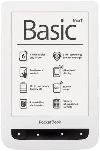 Электронная книга PocketBook Basic Touch 624, white, PB624-D-WW