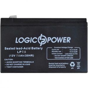 Батарея к ИБП 12В 7.5 Ач LogicPower LP-1275 (1074)