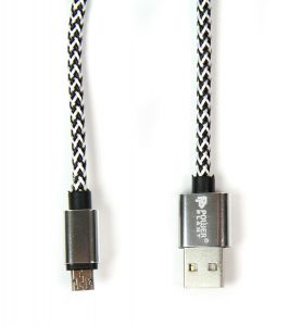 Кабель PowerPlant USB 2.0 AM/Micro B, двусторонний, 1м, серый CA910212