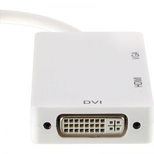 Переходник PowerPlant mini DisplayPort (Thunderbolt) - HDMI, DVI, VGA (3 в 1) CA910946