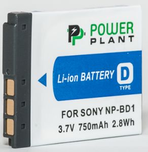 Аккумулятор PowerPlant Sony NP-BD1, NP-FD1 DV00DV1204 ― 