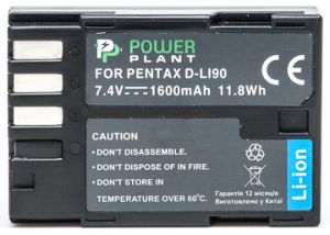 Аккумулятор PowerPlant Pentax D-Li90 DV00DV1281