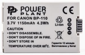 Аккумулятор PowerPlant Canon BP-110 Chip DV00DV1384