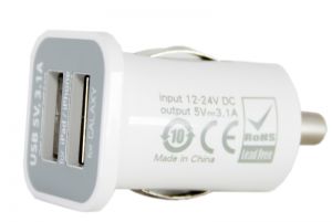 Автомобильное зарядное устройство в комплекте 2xUSB: PDA, MP3, AUTO; 3.1A DV00DV5036