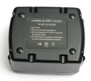 Аккумулятор PowerPlant для шуруповертов и электроинструментов METABO GD-MET-14.4(C) 14.4V 4Ah Li-Ion DV00PT0018