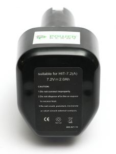 Аккумулятор PowerPlant для шуруповертов и электроинструментов HITACHI GD-HIT-7.2 7.2V 2Ah NICD DV00PT0036