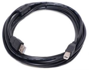 Кабель PowerPlant USB 2.0 AM – BM, 5м, One ferrite KD00AS1227
