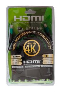 Видео кабель PowerPlant HDMI - HDMI, 3m, позолоченные коннекторы, 2.0V, Double ferrites, Highspeed KD00AS1249