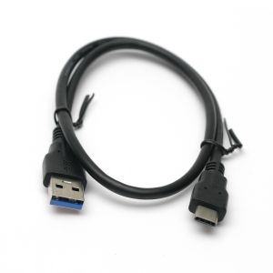 Кабель PowerPlant USB 3.0 AM – Type C 0,5m KD00AS1253