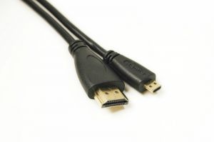 Видео кабель PowerPlant HDMI - micro HDMI, 2m, позолоченные коннекторы, 1.4V KD00AS1274