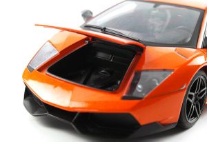 Машинка р/у 1:18 Meizhi лиценз. Lamborghini LP670-4 SV металлическая (оранжевый)