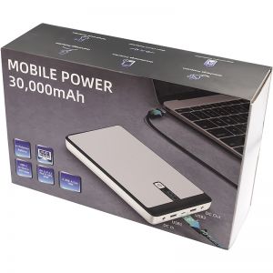 Универсальная мобильная батарея PowerPlant/MS-125P3/30000mAh/ PB930142