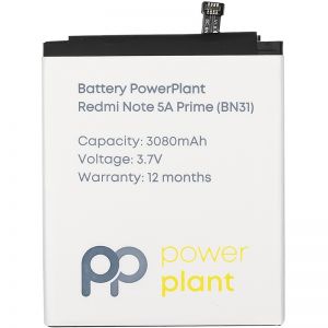 Аккумулятор PowerPlant Xiaomi Redmi Note 5A (Redmi Y1) (BN31) 3080mAh SM220175
