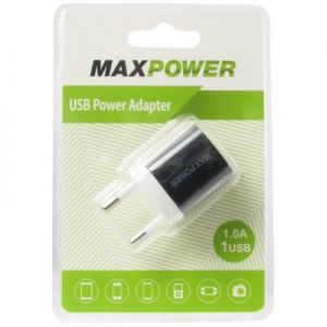 Зарядное устройство MaxPower One 1A Black (33829)