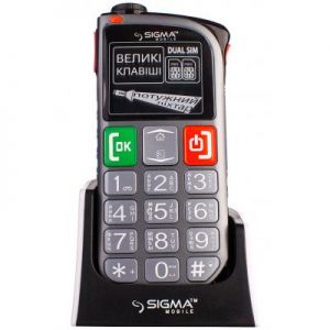Мобильный телефон Sigma Comfort 50 Light DS Grey (4827798224328)