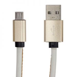 Дата кабель Greenwave DC-MU-102LR, USB 2.0 -> micro USB, white (R0014168) ― 
