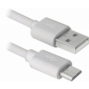 Дата кабель USB08-03BH USB - Micro USB, white, 1m Defender (87477)