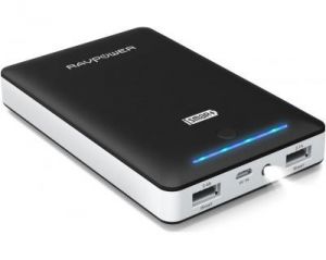 RAVPower 16750mAh, 4.5A Dual USB Output Portable Charger External Battery Power Bank, Black RP-PB19BL