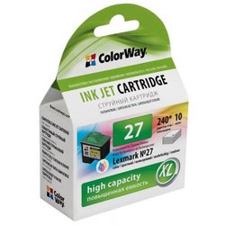 Картридж ColorWay LEXMARK 10N0227 (№27XL) color (CW-L27XLC)