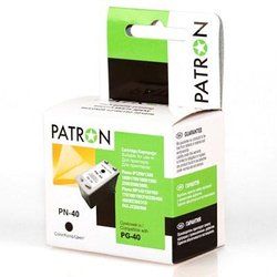 Картридж PATRON CANON PG-40Bk BLACK (CI-CAN-PG-40-B-PN) ― 