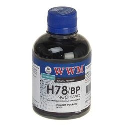Чернила WWM HP №178 Black Pigmented (H78/BP) ― 
