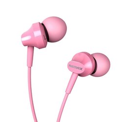 Наушники HF RM-501 Pink (mic + button call answering Remax (37154)