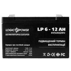 Батарея к ИБП LogicPower 6В 12 Ач (2572) ― 