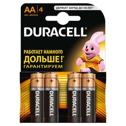 Батарейка AA MN1500 LR06 * 4 Duracell (5000394052536 / 81551270) ― 