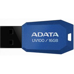 USB флеш накопитель A-DATA 16Gb UV100 Blue USB 2.0 (AUV100-16G-RBL) ― 