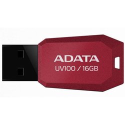 USB флеш накопитель A-DATA 16Gb UV100 Red USB 2.0 (AUV100-16G-RRD) ― 