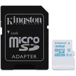Карта памяти Kingston 32GB microSDHC class 10 UHS-I U3 (SDCAC/32GB) ― 