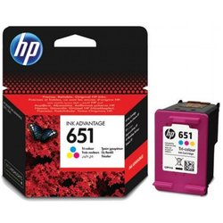 Картридж HP DJ No.651 Color Ink Advantage (C2P11AE) ― 