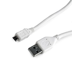 Дата кабель USB 2.0 Micro 5P to AF 1.0m Cablexpert (CCP-mUSB2-AMBM-W-1M) ― 
