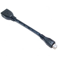 Дата кабель EXTRADIGITAL OTG USB 2.0 AF - Micro USB M, 0.1m, 28 AWG, Hi-Speed (KBO1623) ― 