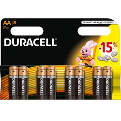 Батарейка Duracell AA MN1500 LR06 * 8 (5000394006522 / 81417083) ― 