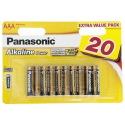 Батарейка PANASONIC AAA LR03 Alkaline Power * 20 (LR03REB/20BW) ― 