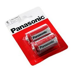 Батарейка PANASONIC C R14 RED ZINK * 2 (R14REL/2BPR)
