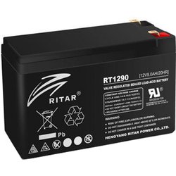 Батарея к ИБП Ritar AGM RT1290B, 12V-9Ah, Black (RT1290B) ― 