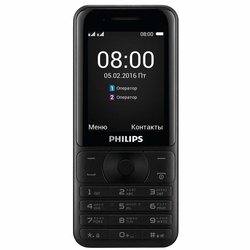 Мобильный телефон PHILIPS Xenium E181 Black ― 