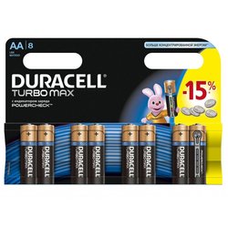Батарейка Duracell AA TURBO MAX LR06 MN1500 * 8 (5000394011199 / 81480376)