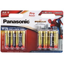 Батарейка PANASONIC AA LR06 Pro Power Alkaline Spider Man * 8 (LR6XEG/8B4FSM) ― 
