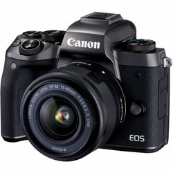 Цифровой фотоаппарат Canon EOS M5 + 15-45 IS STM Kit Black (1279C046)