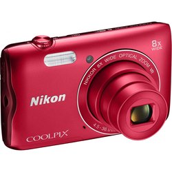 Цифровой фотоаппарат Nikon Coolpix A300 Red (VNA963E1)