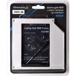 Фрейм-переходник Grand-X HDD 2.5" to notebook ODD SATA3 (HDC-26)