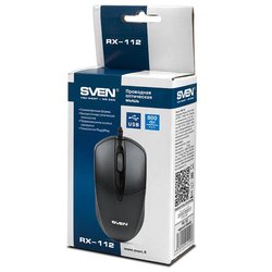Мышка SVEN RX-112 USB grey