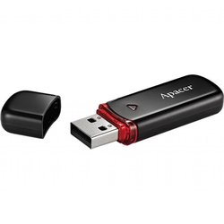 USB флеш накопитель Apacer 16GB AH333 black USB 2.0 (AP16GAH333B-1)