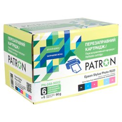 Комплект перезаправляемых картриджей PATRON Epson R200/ 220/ 300/ 320/ 340, RX500/ 600 (PN-048-002) ― 