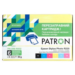 Комплект перезаправляемых картриджей PATRON Epson R200/ 220/ 300/ 320/ 340, RX500/ 600 (PN-048-002)