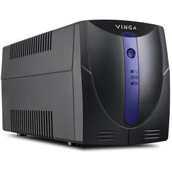 Источник бесперебойного питания Vinga LED 1200VA plastic case with USB+RJ45 (VPE-1200PU)