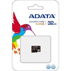 Карта памяти A-DATA 32GB microSDHC Class 4 (AUSDH32GCL4-R)